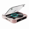 thumbnail image 1 of Exquisite Portable CD Player Bluetooth Speaker,LED Screen, Stereo Player, Wall Mountable CD Music Player with FM Radio-Pink, 1 of 5