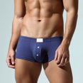 thumbnail image 6 of YAYUBA Men's Retro Shorts Boxer Shorts Low-Rise Lingerie Soft Viscose - Boxer Shorts for Men, 6 of 7