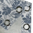 thumbnail image 4 of Ambesonne Floral Grommet Curtain, Pastel Colors with Leaves, 50" x 72", Pale Grey Slate Blue, 4 of 6