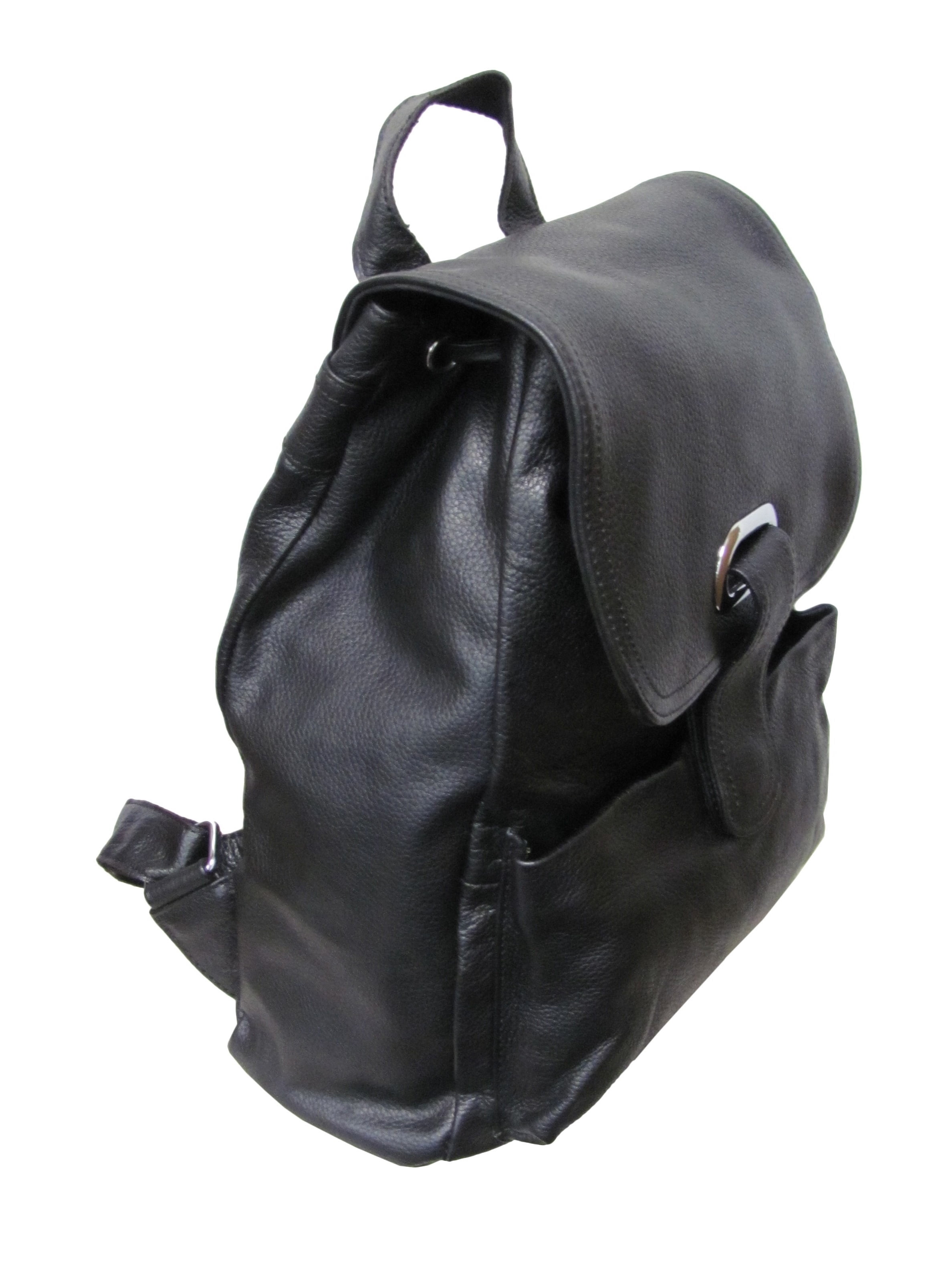Amerileather Miles Leather Backpack in Red Color