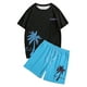 thumbnail image 4 of Playeras Negras Para Hombre Algodon, Camiseta De Manga Corta Con Cuello Redondo Y Estampado A La Moda Para Niñas Y Niños, Camiseta Holgada De Verano, Camisetas Casuales, 4 of 5