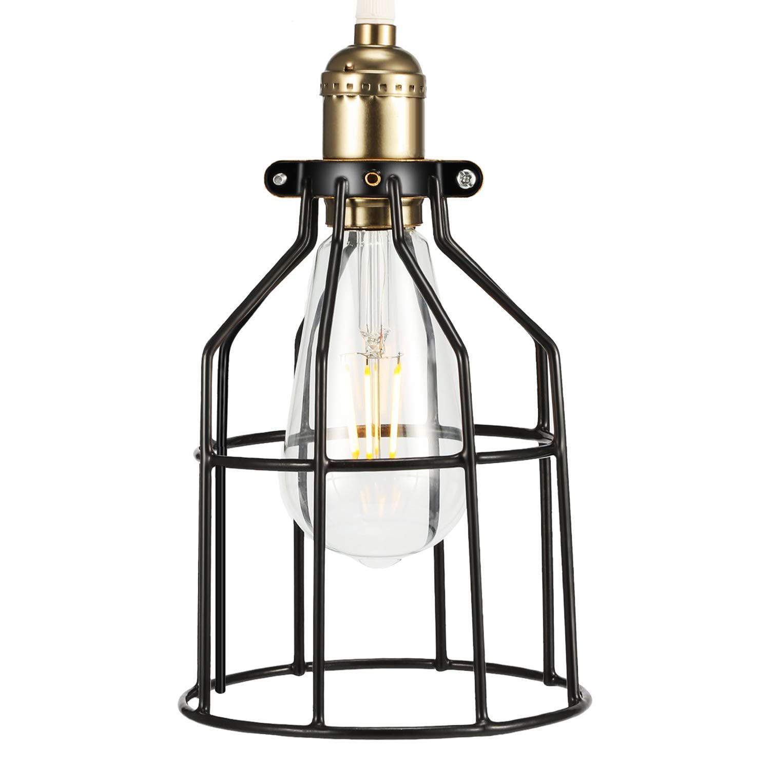 Details about   Bronze Finish Metal Steel Bulb Cage Industrial Lights Pendant Lamp Guard 10518J