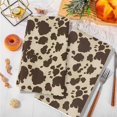 thumbnail image 3 of Cow Print Kitchen Towels Set of 3, Farmhouse Beige Brown Animal Prints Vintage Soft Microfiber Dish Towels, Absorbent Quick-Dry Washable Dishcloths for Kitchen Cleaning, Drying Dishes, 18x28 Inches, 3 of 9