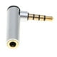 thumbnail image 5 of Ángulo de sonido De 3.5 Mm Y 4 piezas, , Enchufe A Enchufe, Enchufe Adaptador Plata Hugo Conector jack de audio, 5 of 6