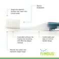 thumbnail image 3 of NIMBUS Extra Soft Toothbrushes MMF7&nbsp;(Regular Size Head), Periodontist Design Tapered Bristles for Sensitive Teeth & Receding Gums (5 Pack, Colors May Vary), 3 of 3