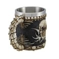 thumbnail image 3 of Gothic Tribal Skull Tankard Coffee Mug Cup Creepy, 3 of 3