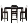 thumbnail image 2 of International Concepts 5 Piece Gathering Height Dining Set in Black, 2 of 9