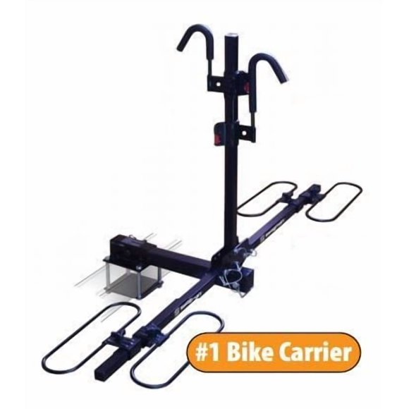 Swagman Porte-Vélo 64663 Traveler XC 2 VR; Support d'Attelage avec Récepteur de 2 Pouces; Peut Contenir 2 Vélos; Capacité de Poids jusqu'à 70 Livres; Roues de Vélo en Boucle; Sans Verrou; Pliable; Noir