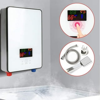 3500W Electric Tankless Water Heater with Shower Head Set, Instant Water  Heater Temperature Adjust 86-104?