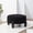 Black, variant on SAFAVIEH Couture Perez Scandinavian Faux Lamb Wool Ottoman, Ivory/Natural