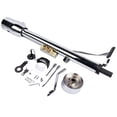 thumbnail image 4 of Mustrod 30" Steering Column Automatic Chrome Floor Shift Column with Key & Adapter R91004C-30", 4 of 14