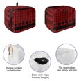 thumbnail image 5 of Toaster Cover 4 Slice, Red Black Plaid Dustproof Bakeware Oven Protector with Top Hook, Country Vintage Star Abstract Gingham Waterproof Small Kitchen Appliance Toasters Dust Cover, 12"x11"x8", 5 of 9