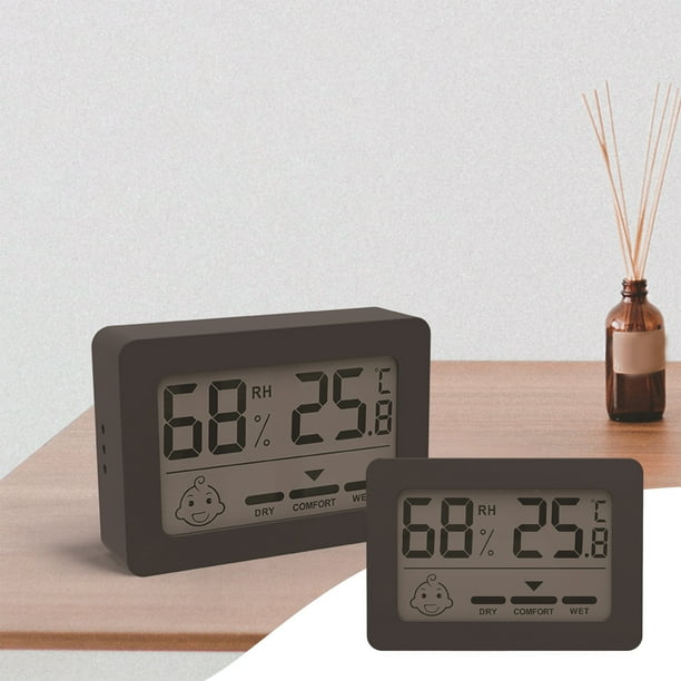 Electrodomésticos Termómetro digital Higrómetro Termómetro de ambiente con indicador de sonrisa
