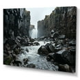 thumbnail image 2 of Designart "Scenic Waterfall By The River" Waterfall Wall Art Prints, 2 of 7