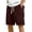 Wine, variant on Uwinwear Mens Corduroy Shorts Casual Elastic Waist Drawstring Summer Beach Loose Fit Shorts Big And Tall Short Pants with Pockets