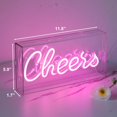 thumbnail image 3 of Letrero De Cheers Letreros De Neón Letrero Led Usb Caja De Luz De Escritorio Letrero De Barra De Neón Cheers Letrero De Luz De Neón De Pared 3D Para Decoración De Pared De Fiesta Accesorios De Ilumina, 3 of 5