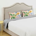 thumbnail image 3 of Yayeee Pillowcase Queen Size Set of 2 Satin Wrinkle Resistant Pillow Case, Retro Pink Floral, 3 of 7