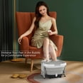 thumbnail image 3 of Gymax Portable Folding Foot Bath Spa Massager w/ Remote Control Timer Gray, 3 of 9