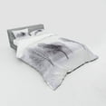 thumbnail image 3 of Winter Duvet Cover Set, Foggy Misty Cold Scenery Leafless Tree Branch in Hazy Weather Print, Bedding Set with Shams and Fitted Sheet, 3 Sizes, by Ambesonne, 3 of 3