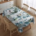 thumbnail image 2 of Pioneer Flower Floral Print Pattern Rectangle Tablecloth 60"x84",Waterproof Polyester Rectangle Table Cloth, Wipeable Spillproof Polyester Tablecloth for Dining, Camping, Indoor and Outdoor, 2 of 5