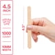 thumbnail image 2 of Paquete cómodo [1000 unidades] Palitos de paleta multiusos de madera de 4,5 pulgadas para manualidades ICES Cera para helado Depilación con cera Depresor de lengua Palitos de madera, 2 of 7