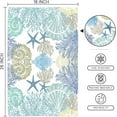thumbnail image 2 of Nautical Coastal Kitchen Towels Set of 2 Dish Towels Kitchen Hand Towels Absorbent Dish Towels Quick Dry Microfiber Cloth Dish Towels Drying Towel 18" x 26",Ocean Coral Starfish Beach Blue Teal, 2 of 6