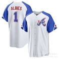 thumbnail image 1 of Warriors 27Riley/13Acuna Jr./8Rosario Red Baseball Jersey, 1 of 3