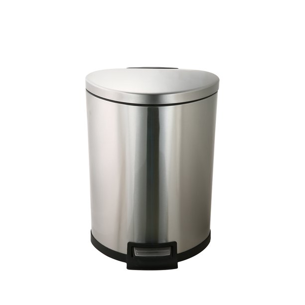 Better Homes & Gardens Stainless Steel SemiRound Kitchen Garbage Can