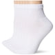 thumbnail image 1 of Hanes Paquete de 6 pares de calcetines tobilleros blancos para mujer, talla 8-12, 1 of 3