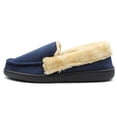 thumbnail image 4 of VENTANA Men's Shoes Moccasin House Slippers | Faux Fur Lined House Shoes Comfy Bedroom Mens Slippers | Fuzzy Breathable Warm Cozy Slip On Slippers Indoor Outdoor, 4 of 6