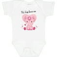 thumbnail image 3 of Inktastic Aditi My Gigi Loves Me Pink Elephant Beautiful Girls Baby Bodysuit, 3 of 5