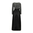thumbnail image 5 of adviicd Robes de Cocktail pour Femmes Robes de Soirée pour Femmes Robes Formelles pour Femmes Soirée Élégante Fendue Argent,TG, 5 of 5