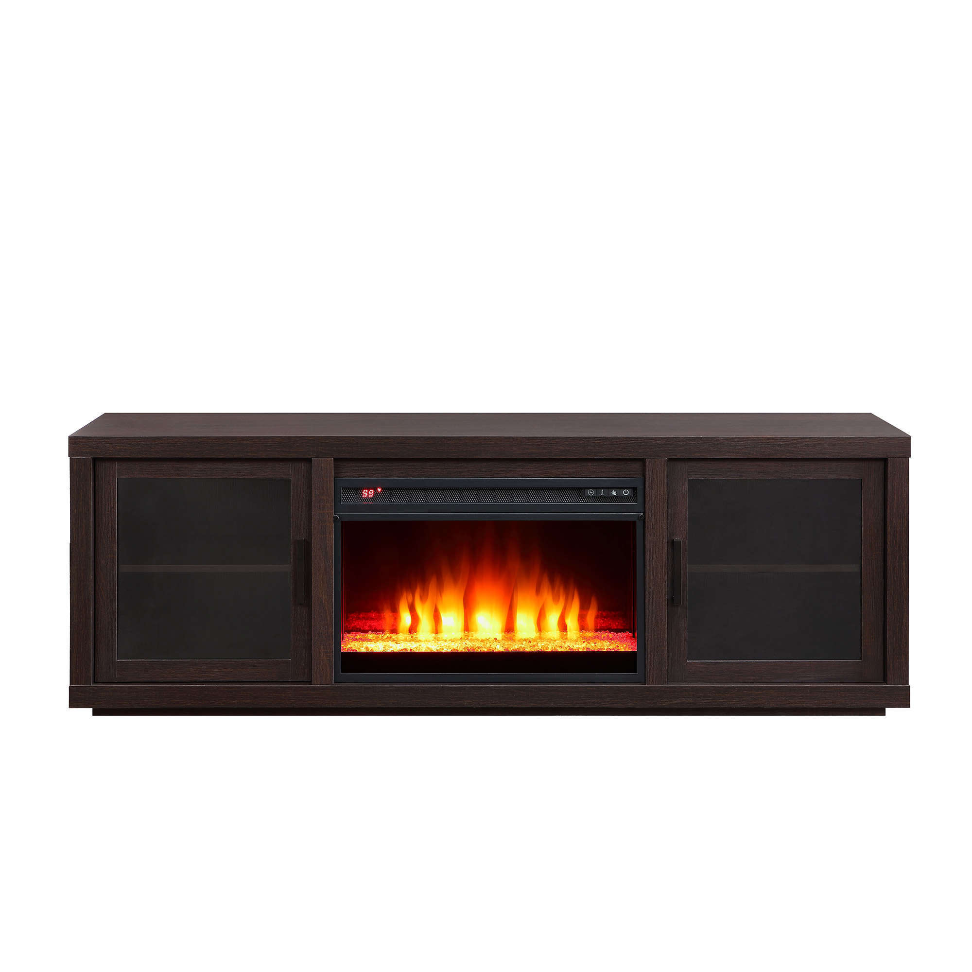 Better Homes & Gardens Steele Media Fireplace Console Television Stand for TVs up to 80" Espresso Finish - image 2 of 9