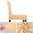 thumbnail image 4 of PiccoCasa Stretch Spandex Bar Stool Cover for Short Back Chair, Champagne, 4 of 8
