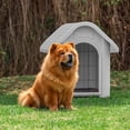 thumbnail image 1 of Casa Para Perro Raza Mediana Gris, 1 of 4