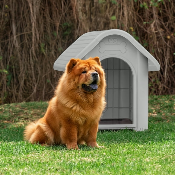 Casa Para Perro Raza Mediana Gris