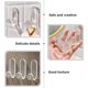 thumbnail image 2 of 10pcs ganchos de pared adhesivos de baño cocina clavos para toallas pegajosas, 2 of 4
