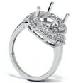 thumbnail image 3 of Pompeii 3/8ct Vintage Braided Oval Ring Setting 14K White Gold (G/H,I2), 3 of 3