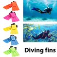 thumbnail image 2 of Amarillo 1 par de aletas de snorkel para adultos con talón ajustable, 2 of 2
