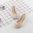 thumbnail image 3 of Zapatos de princesa Reina de la nieve congelados de verano transfronterizos Zapatos de cristal de Cenicienta gris Sandalias altas para niños de China continental, 3 of 5
