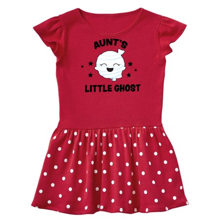 

Inktastic Cute Aunt s Little Ghost with Stars Gift Baby Girl Dress