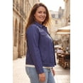 thumbnail image 3 of Jessica London Women's Plus Size Classic Cotton Button Down Denim Jean Jacket, 3 of 6