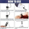 thumbnail image 3 of 4Pcs Fishing Flag Clips Sturdy Reliable Rust-proof Torsion Spring Marine Boat Clip Flagpole Lines Hardware Accessories, 3 of 7