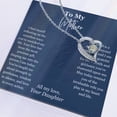 thumbnail image 4 of To My Mother From Daughter Heart Pendant Necklace, 4 of 11
