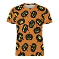 thumbnail image 4 of T Shirt For Men Happy Haunts T-Shirt Halloween Pumpkins Men Trending T-Shirts Original Design Tee Sh, 4 of 7