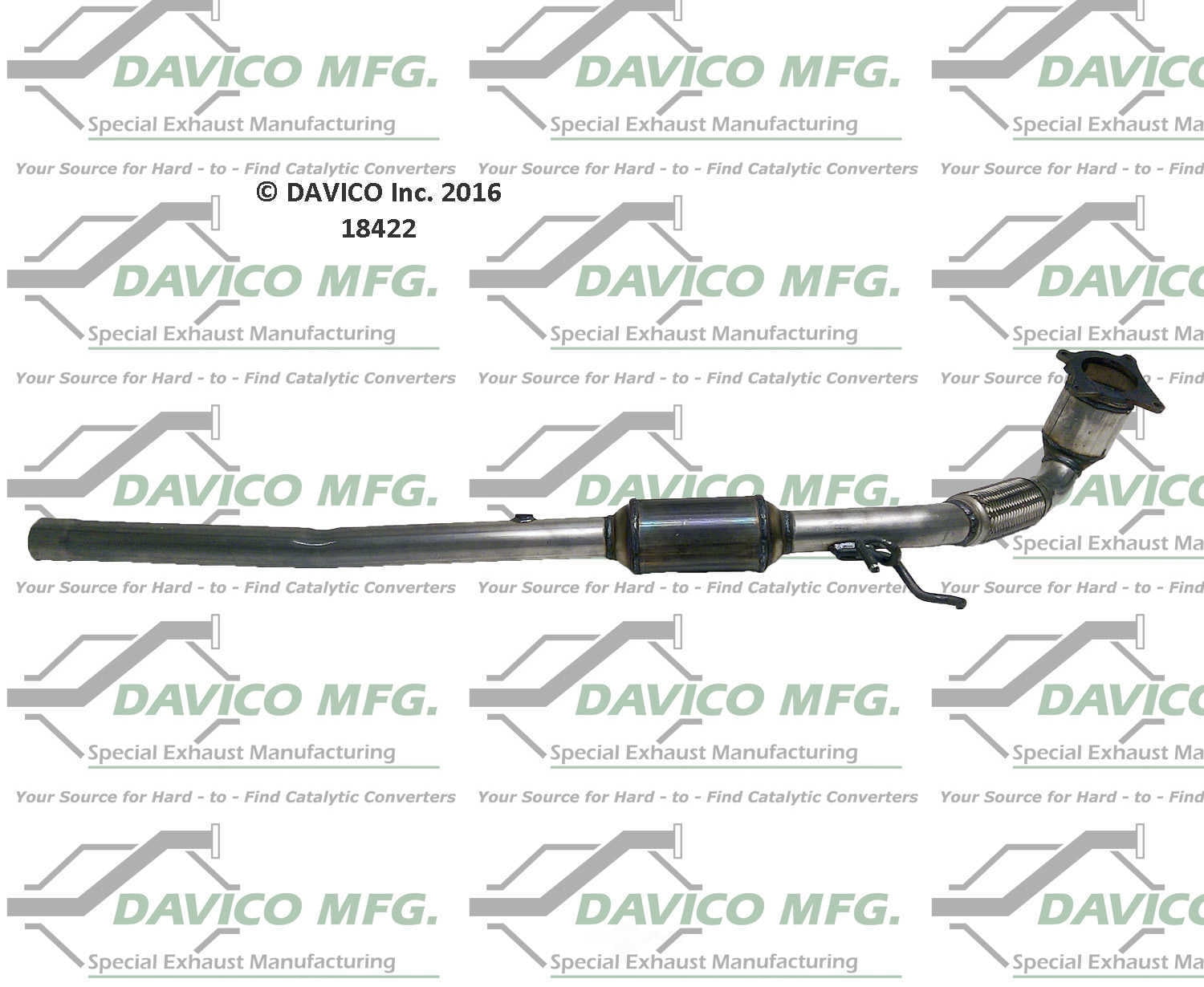 Davico Mfg 18422 Direct-Fit Catalytic Converter