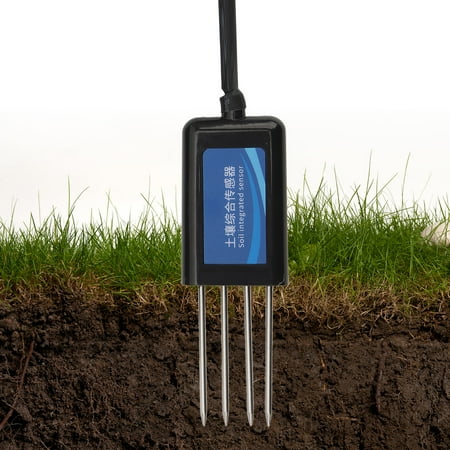 Soil NPK PH Sensor Probe, Soil Temperature Wet Detector Corrosion ...