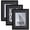 Black with Black Mat, variant on ELSKER&HOME 16x24 Poster Frame 3 pack, Black Picture Frame Display Poster 12 x 18 with Mat or 16 x 24 Without Mat, Horizontal and Vertical Wall Mounting