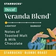 thumbnail image 3 of Starbucks Coffee K-Cup Pods Decaf Veranda Blend Blonde Roast Decaffeinated 100% Arabica Coffee 10ct K-Cups Box (Pack of 2 Boxes), 3 of 8