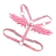 thumbnail image 5 of Cinturón elástico para mujer con forma de ángel, hecho de piel sintética para fiestas punk, festivales y fiestas de disfraces Rosado, 5 of 5